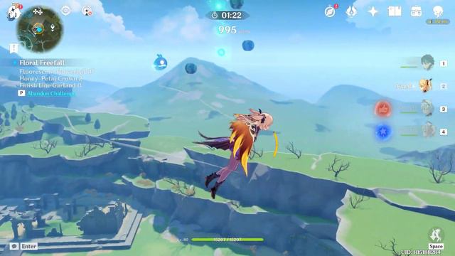 Floral Freefall Stormterror's Lair Genshin Impact 3000 points score смотреть онлайн