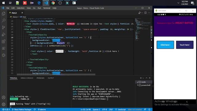 How to use Style with Condition in react native? || in Hindi смотреть онлайн