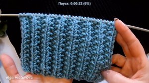 ДВУХСТОРОННИЙ РЕЛЬЕФНЫЙ УЗОР РЕЗИНКА 55 Вязание Узоры спицами