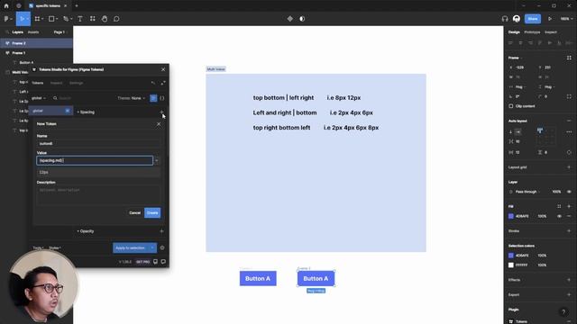 Figma101 - How to create multi value spacing tokens смотреть онлайн