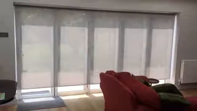 Рулонная штора Ловолайт на огромный проем с электроприводом смотреть онлайн