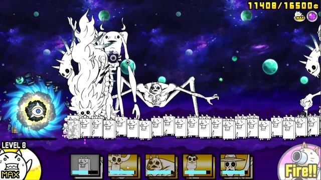 Lvl 100 Nekoluga Family vs Cyclones in Battle Cats смотреть онлайн