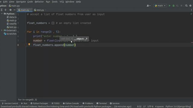 Accept float number from user #list #float #pythonprogramming смотреть онлайн