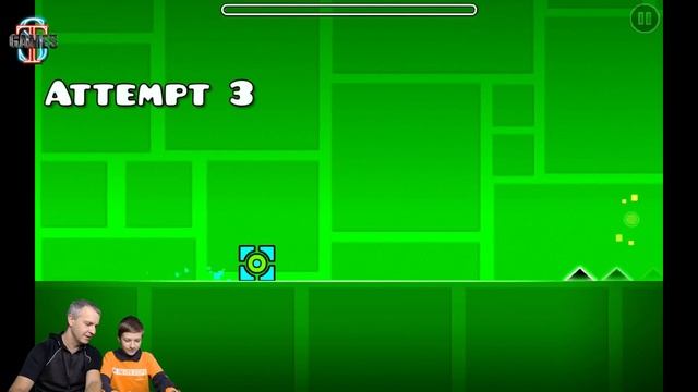 Геометри Даш! Начинаем полное прохождение Geometry Dash! смотреть онлайн
