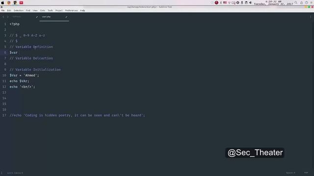 Become A Superman In PHP 5.6 & 7 Basics : #13 Introduction to Variables смотреть онлайн