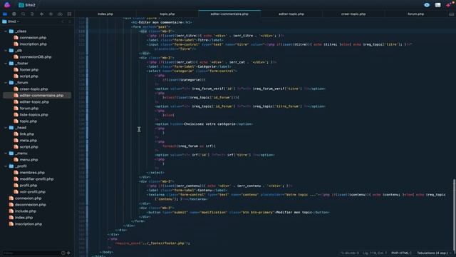 23. Éditer mon commentaire en PHP смотреть онлайн