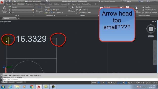 Dimensions Tutorial - AutoCAD смотреть онлайн