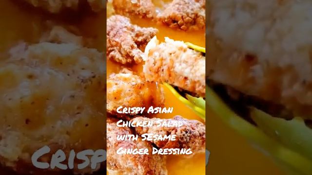 Crunchy Crispy Chicken Romain Cabbage Salad with Sesame Ginger Dressing /By Ani смотреть онлайн