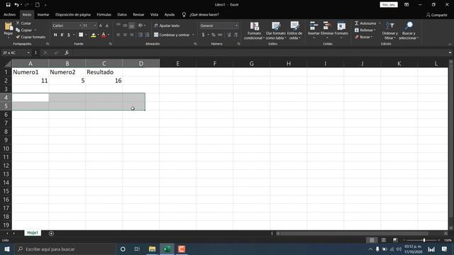 Crear una fórmula simple en excel y Ejecutar operaciones básicas смотреть онлайн