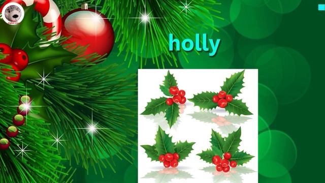 Christmas Vocabulary Learning Words Christmas Song In English For Kids смотреть онлайн