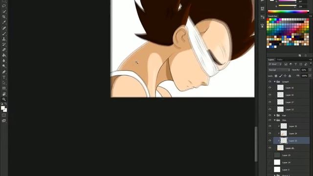 Dragon Ball Z ~ Vegeta | SpeedPaint (Photoshop CS6)