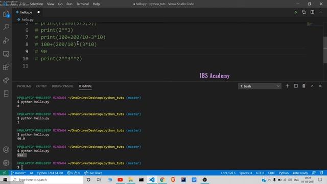 expression evaluation and naming rules | python tutorial telugu | 3 смотреть онлайн