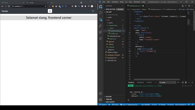 The Vue Tutorial - Course Vue 2 Data & Method #5 смотреть онлайн