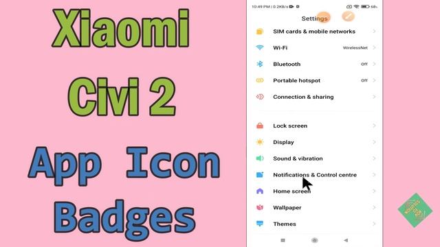 Xiaomi Civi 2 App Icon Badges || How To Turn On Notification Number Icon смотреть онлайн