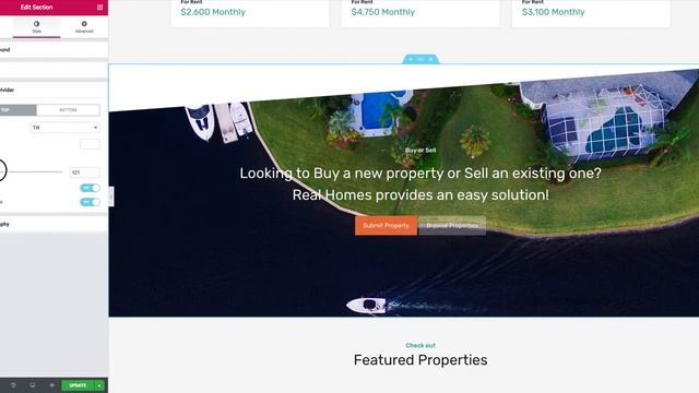 Diagonal Borders - RealHomes WordPress Real Estate Theme смотреть онлайн