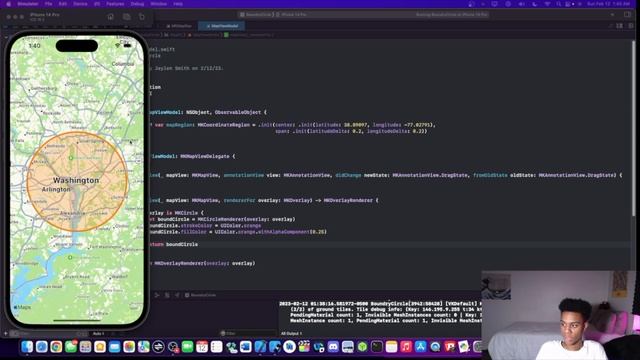 How to create a Map boundary circle in SwiftUI (UIViewRepresentable, MKMapView, MKCircle) смотреть онлайн