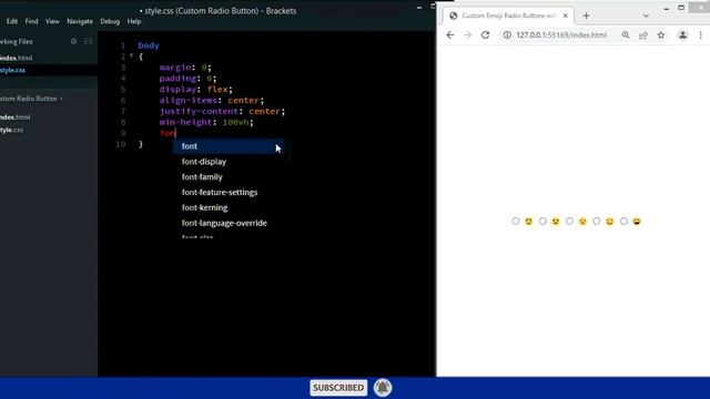 Custom Emoji Radio Buttons with CSS [HowToCodeSchool.com] смотреть онлайн