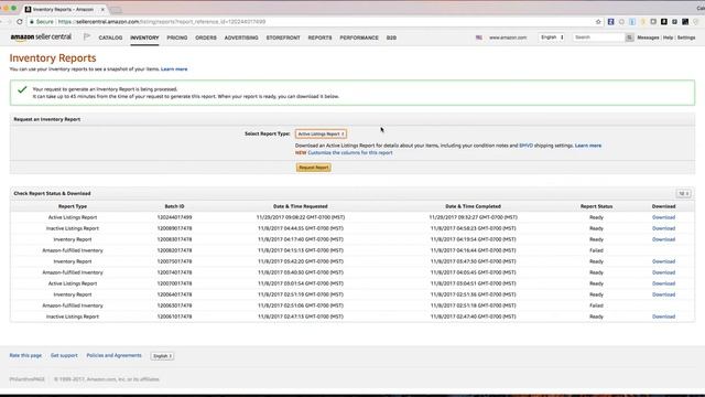 How to download your Active Listings Report from Amazon смотреть онлайн