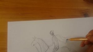 рисуем лошадку и всадника