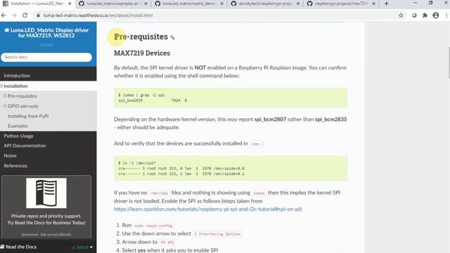 Controlling MAX7219 LED Matrix With RaspberryPi смотреть онлайн
