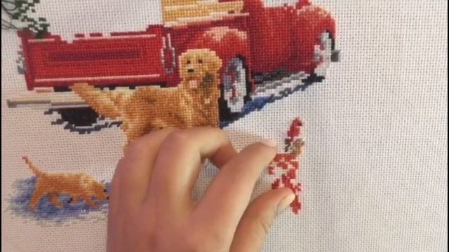 Живой процесс вышивки крестом. Рождество 2021. SATISFYING смотреть онлайн