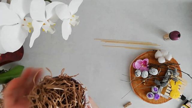 DIY Пасхальный декор своими руками/Пасхальная композиция в чашке своими руками/Пасхальные поделки