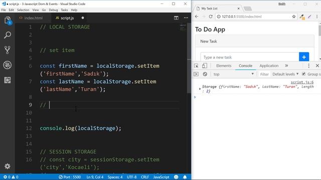 43-Javascript Dersleri - Local Storages смотреть онлайн