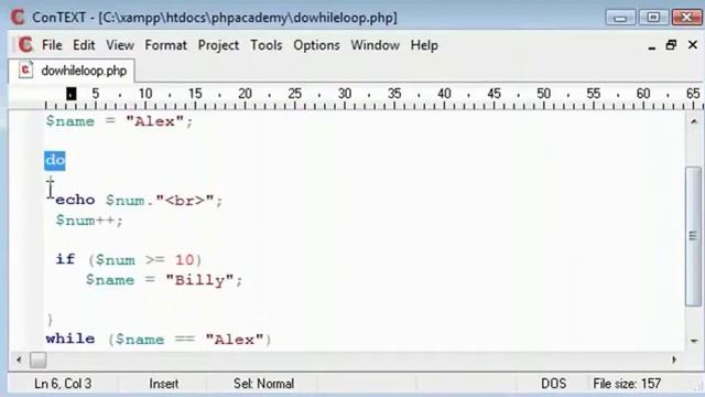 PHP Tutorial do while loop part 2 смотреть онлайн