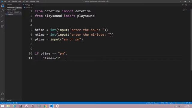 alarm clock using python смотреть онлайн