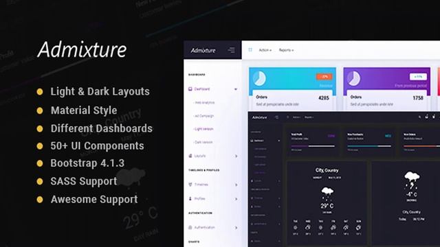 Admixture - Material Admin Template | Themeforest Website Templates and Themes смотреть онлайн