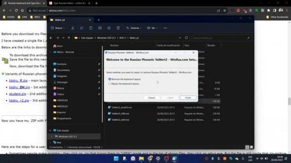 How to install RUSSIAN phonetic KEYBOARD LAYOUT on Windows 11