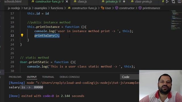 constructor function vs classes in JavaScript смотреть онлайн