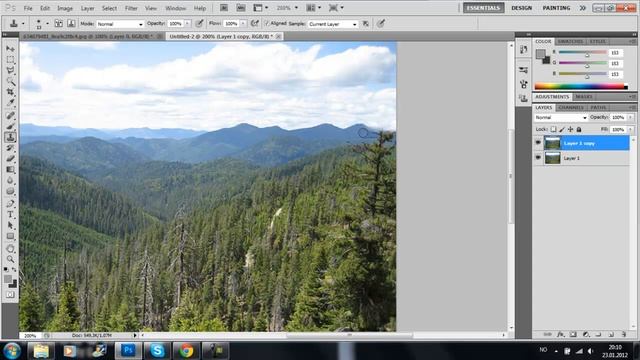 Tutorial: How to Remove an Object in Photoshop CS 5 [Clone Stamp tool] смотреть онлайн