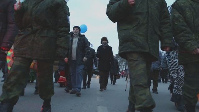Парад Дедов Морозов в Белгороде смотреть онлайн