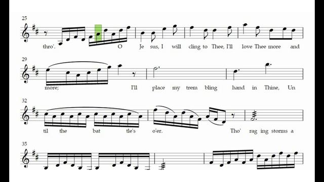 Hymn - One Thing I Can Do - 2nd Violin Accompaniment - The Violin Place