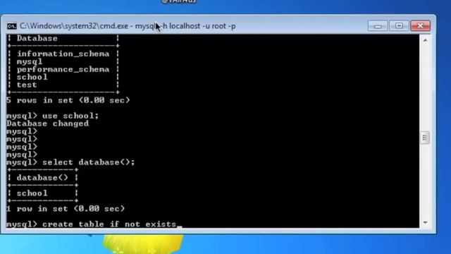 Conectarse a una base de datos MySQL usando la consola de Windows смотреть онлайн