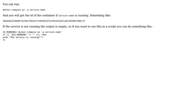 DevOps & SysAdmins: Check is container/service running with docker-compose (7 Solutions!!) смотреть онлайн