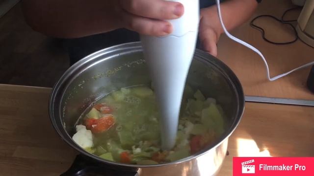 Овощной суп пюре с сыром!!!!