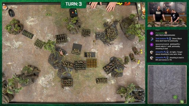 Orcs & Goblins vs Vampire Counts Warhammer Fantasy 7th Edition Live BattleReport смотреть онлайн