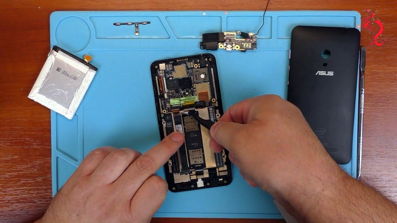 ASUS ZenFone 5 A501CG //ЗАМЕНА батареи и кнопок смотреть онлайн