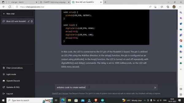 Getting Started with ChatGPT and NodeMCU: A Programming Tutorial | TFK