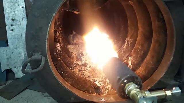 Горелка на отработанном масле. Шамот как дожигатель. Обзор ( Revie )