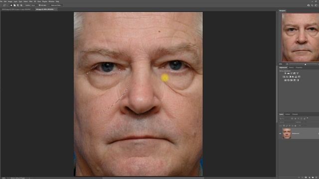 Минутный способ избавления мешков под глазами в Photoshop. смотреть онлайн