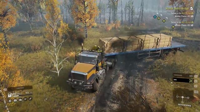 Load extra cargo using the crane in SnowRunner! (Finishing multiple tasks in Island Lake) смотреть онлайн