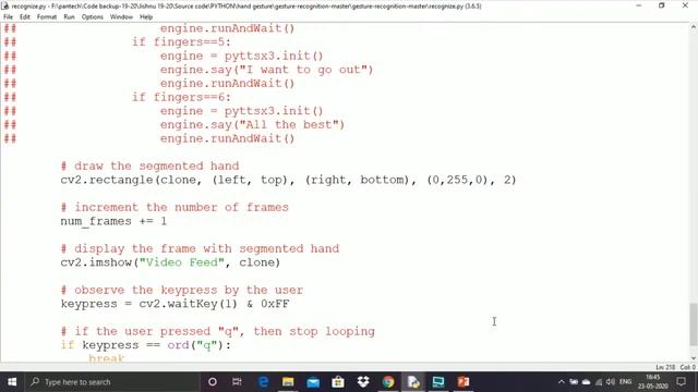 HAND GESTURE RECOGNITION FOR DIGITAL ART USING OPENCV | Pantech e learning смотреть онлайн