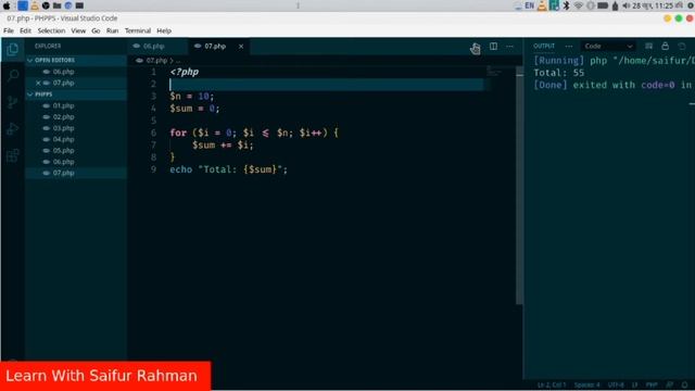 How to get the sum of loop in PHP смотреть онлайн