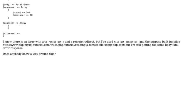 Wordpress: Issues with downloading a file with wp_remote_get() (2 Solutions!!) смотреть онлайн