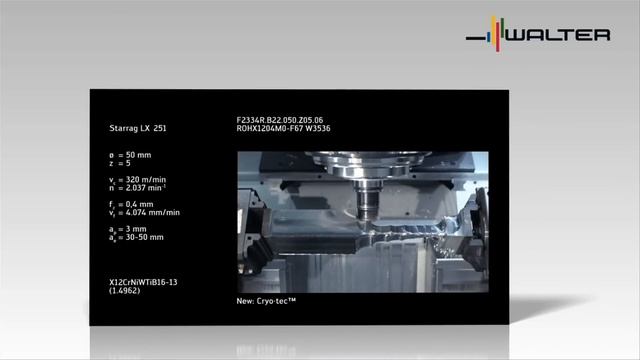 Walter Tools Cryotec - Advanced cooling technology CO2 Cryogenic смотреть онлайн