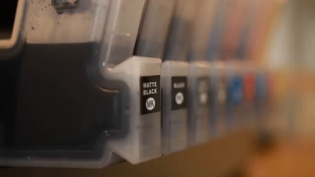 Epson Stylus Pro 3880 refilling / Презаправка принтера 3880. 9 красок. смотреть онлайн