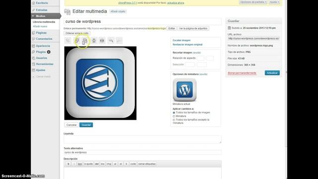 Curso de Wordpress 4 - Rotar Foto desde Libreria Multimedia Wordpress смотреть онлайн